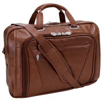 Torba na laptopa 15,6 cala  Skóra Mcklein Irving Park Brown