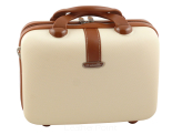 Kuferek podróżny, kosmetyczka, walizka kabinowa - Dielle 255b, beżowy