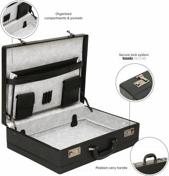 Neseser, dyplomatka biznesowa z zamkami szyfrowymi N-509 Tassia