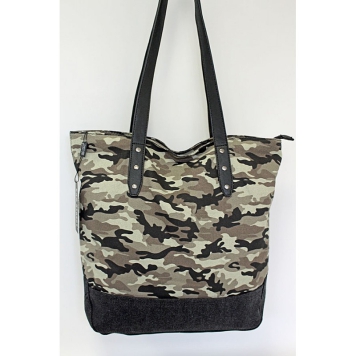 TORBA damska BAG STREET model 4531 Canvas kolor moro maskujący