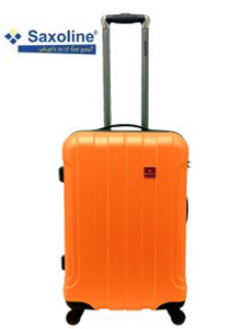 WALIZKA podróżna, MAŁA-KABINOWA,  SAXOLINE MATRIX ORANGE-S