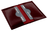 Skórzane etui na wizytówki, karty płatnicze z zabezpieczeniem RFID E-211 