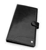 Receptownik skórzany, etui na recepty, ekskluzywny  receptariusz R-168W czarny